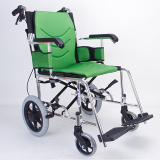 互邦高档定制铝合金手动轮椅轻便后背可折叠家用老年残疾人代步车