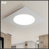 LED现代简约卧室灯创意阳台过道灯具异形亚克力吸顶灯铁艺方形灯