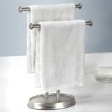 Umbra正品帕姆双层毛巾架卫浴用具配件 台式时尚浴室不锈钢毛巾挂