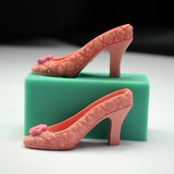 DIY烘焙工具 3D立体高跟鞋翻糖蛋糕巧克力硅胶模具 手工皂模具