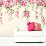 大型壁画 墙纸 简约风格 现代壁画 壁纸 影视墙 电视墙背景 花卉