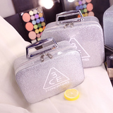 韩版时尚手提化妆包收纳包洗漱包箱大容量便携可折叠包邮