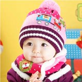 韩国秋冬宝宝帽子婴儿帽子儿童帽子0-1岁男童女童小孩冬天毛线帽