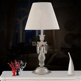 高档美式奢华水晶蜡烛头灯欧式客厅卧室床头灯床头装饰水晶台灯灯