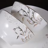 景德镇陶瓷器碗碟套装餐具骨瓷碗盘高档中式家用碗筷结婚庆送礼品