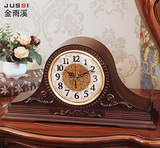 欧式仿古客厅实木座钟大号复古钟表丽声现代美式创意石英时钟摆件