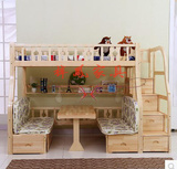 厂家直销高低床子母床上下床松木床双层床儿童床实木家具定制包邮