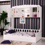 茗馨儿童床 衣柜床 储物双层床 多功能组合床 环保储物创意小孩床