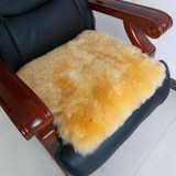 防滑床毯皮毛一体飘窗真皮坐垫欧式冬季纯羊毛沙发垫定做老板椅垫
