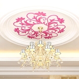天花板吊灯背景装饰贴纸包邮花团3d水晶亚克力立体墙贴客厅婚房