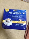 日本代购UCC职人挂耳咖啡现磨黑咖醇和口味 18片袋装 蓝