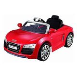 国外代购 儿童电动车玩具车 乘坐汽车奥迪R8红12 v孩子可坐跑车
