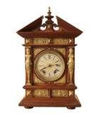 特价 古董钟表19世纪德国LENZKIRCH鎏金镶嵌座钟 收藏图录同款