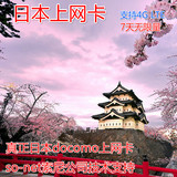 日本7天无限量上网卡DOCOMO电话手机卡so-net215MB高速4GLTEmicro