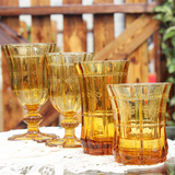 复古风玻璃壶 欧式复古杯子浮雕水晶壶 玻璃杯 浮雕刻花红酒杯