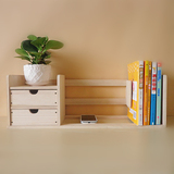 包邮桌上实木小书架 学生寝室桌面置物架 宜家简易办公室小型书架