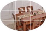 餐桌纯实木餐桌原木色家具原木色餐桌水曲柳餐桌实木餐桌一桌六椅