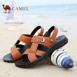 camel 骆驼男鞋 夏季牛皮凉鞋日常休闲舒适透气凉鞋男款