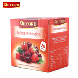 德国进口 Milford\米福尔德 花果茶 草莓樱桃水果茶 美容养颜28包