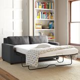 美式新款折叠双人沙发床北欧宜家小户型布艺可拆洗书房单人沙发床