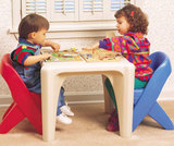 美国STEP2原装进口儿童游戏学习桌餐桌过家家桌椅组合积木桌书桌