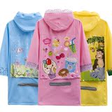 韩国时尚加厚儿童雨衣男童女童宝宝小孩小学生雨衣带书包位雨披