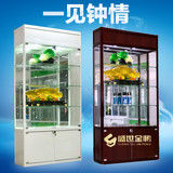 珠海展柜 玻璃展示柜 加厚环保型钛合金样品柜 精品时尚白色展柜