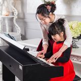 美科专业61键电钢琴立式数码钢琴力度键盘MP3功能成人通用电子琴