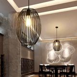 现代中式黑色铁艺单头吊灯 咖啡厅餐厅茶楼书房创意 简约小吊灯