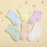 夏天新生儿男女儿童婴儿宝宝袜子0-1-3岁 薄纯棉0-3-6-12个月春秋