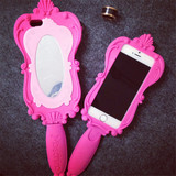 杨幂Moschino 苹果iPhone6 plus芭比魔镜手机壳 三星S5硅胶保护套