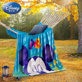 迪士尼罗莱出品卡通毛毯盖毯空调毯双人单人午睡毯绒毯子法兰绒毯