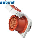 斯普威尔 5孔工业插头工业插座125A 400V 暗装直插座SP1461 IP67