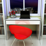 白色烤漆书桌简约现代办公桌家用书房台式电脑桌写字台创意学习桌