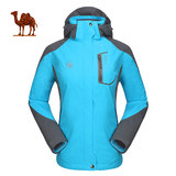 骆驼户外冲锋衣冬季保暖男款 两件套三合一情侣款冲锋衣正品