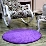 地毯瑜伽健身垫纯色房间家用小地毯吊篮电脑椅地垫加厚记忆棉圆形