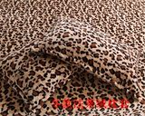 咖啡豹纹法莱绒枕套双人长枕套1.2米1.5米包邮黄豹纹豹点经典冬款