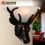 好心艺 现代简约鹿头壁灯时尚创意客厅卧室壁灯壁灯酒店工程灯具