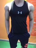 安德玛UA男士运动健身短袖T恤训练紧身衣超高弹力透气速干背心