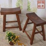 特价老榆木凹面凳中式全实木矮凳多功能条凳换鞋凳简约纯实木餐凳