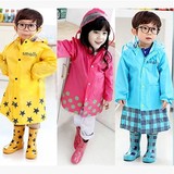 Smally儿童雨衣 出口韩国外贸原单加厚 时尚男童女童小孩雨衣包邮