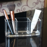 高档彩妆架透明水晶化妆盒 护肤品收纳盒 精品亚克力化妆刷展示架