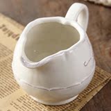 欧式纯白奶罐 创意奶缸复古英式咖啡加奶杯子陶瓷牛奶杯特价包邮