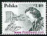 环球邮社POL-9934 波兰 1999年与法国联合发行作曲家：肖邦邮票
