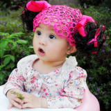包邮韩版女宝宝婴幼儿发饰 婴儿公主发带 女童假发帽子1-2-3-4岁