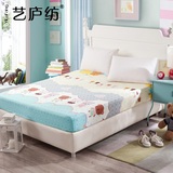 可爱儿童卡通单件床罩1.5纯棉床笠1.8米全棉席梦思床垫保护套1.2