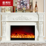 德利轩家具 欧式壁炉装饰柜1.5/1.8米客厅实木电壁炉架电视柜8105