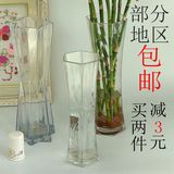 透明玻璃富贵竹花瓶 客厅桌面现代时尚简约花瓶 批发