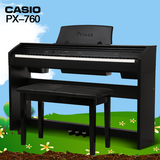 卡西欧电钢琴PX760 成人立式电子数码钢琴88键重锤 PX-760带琴盖