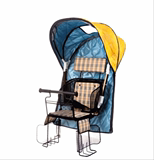 防雨自行车电动车儿童座椅坐椅棉雨棚帐篷雨罩高档加大厚防风